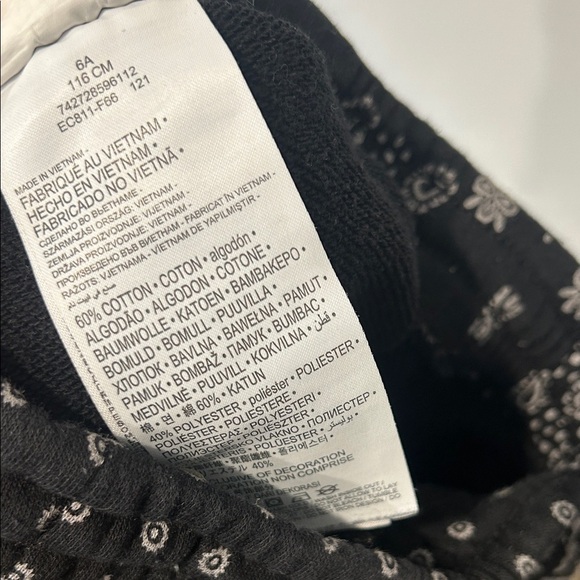 Levi's Black bandana Patterned Kids Casual Shorts boys size 6 - Picture 6 of 6